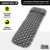 Ultralekki materac dmuchany jednoosobowy do spania na kemping i trekking HyperMotion Campmat – 190x56 cm – szary